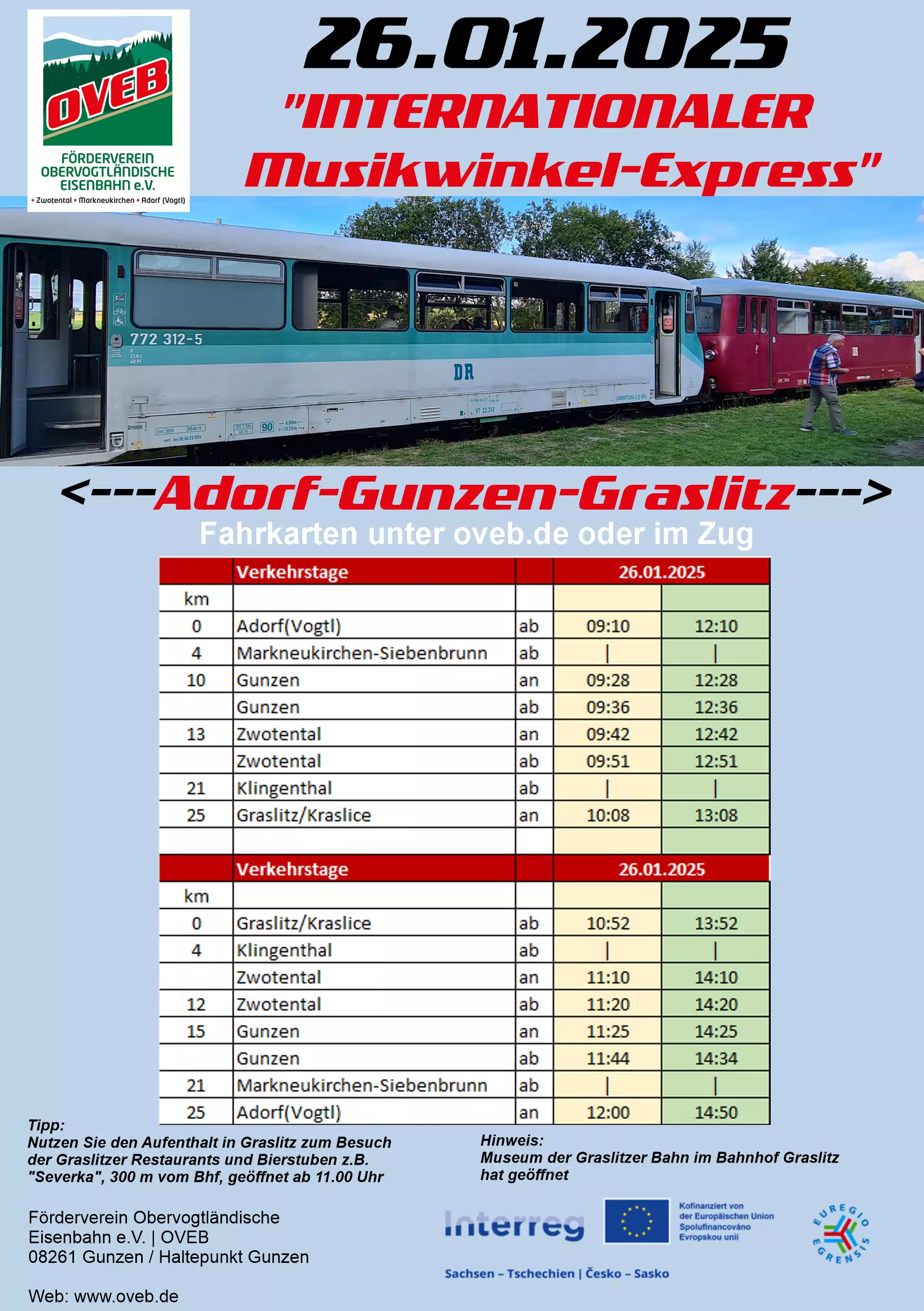 Internationaler Musikwinkelexpress 26. Januar 2025